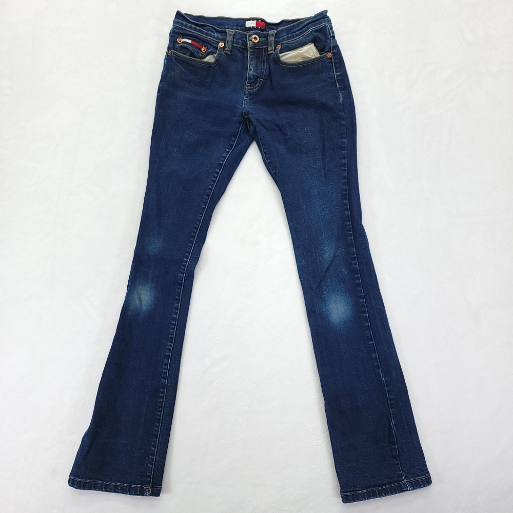 Tommy Jeans Womens Size 1 Dark wash Straight Leg 5 Pocket